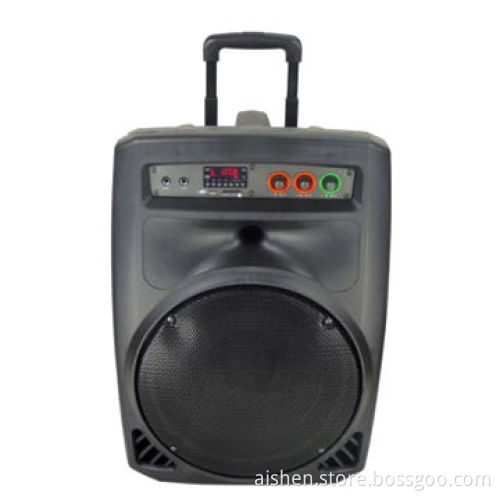 Trolley Speakers with USB/SD/FM/Remote Control/Wireless Mic/Rechargeable Battery